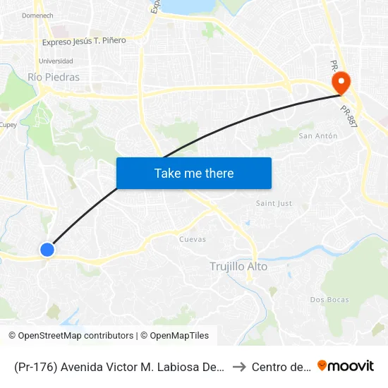 (Pr-176) Avenida Victor M. Labiosa Despues Lado Opuesto Calle Pio Baroja to Centro de Inspección map