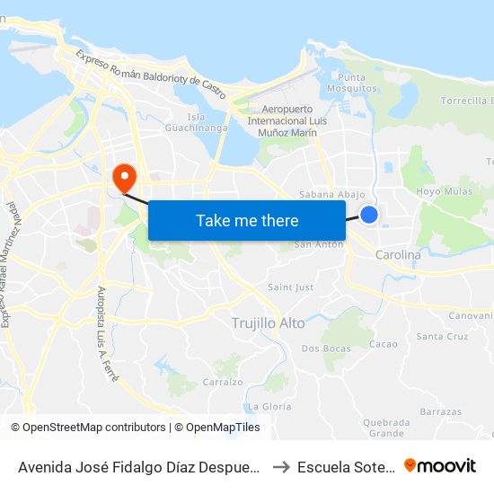 Avenida José Fidalgo Díaz Despues Lado Opuesto Vía Isabel to Escuela Sotero Figueroa map