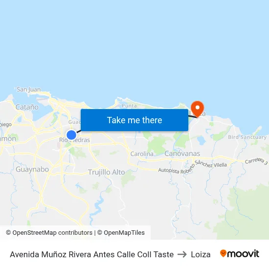 Avenida Muñoz Rivera Antes Calle Coll Taste to Loiza map