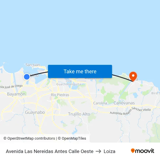 Avenida Las Nereidas Antes  Calle Oeste to Loiza map