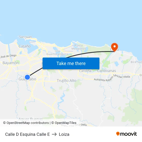 Calle D Esquina Calle E to Loiza map