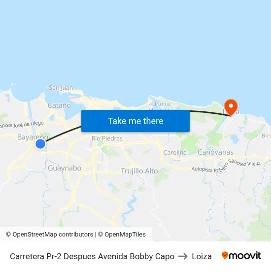 Carretera Pr-2 Despues Avenida Bobby Capo to Loiza map
