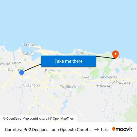 Carretera Pr-2 Despues Lado Opuesto Carretera Pr-6 to Loiza map