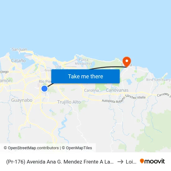 (Pr-176) Avenida Ana G. Mendez Frente A La Umet to Loiza map