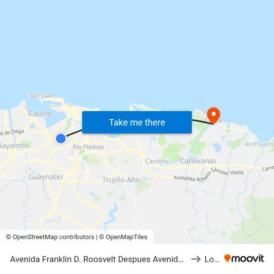 Avenida Franklin D. Roosvelt Despues Avenida Jose De Diego to Loiza map