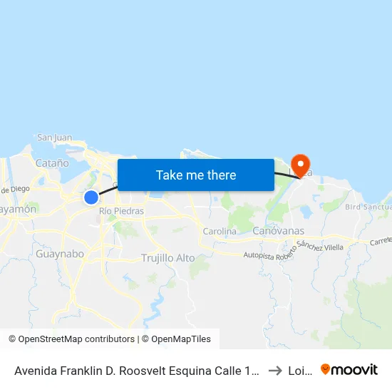 Avenida Franklin D. Roosvelt Esquina Calle 19 N.E. to Loiza map