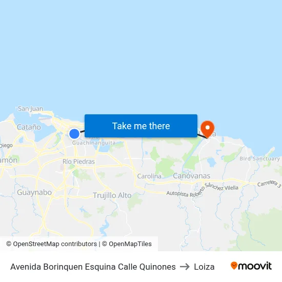 Avenida Borinquen Esquina Calle Quinones to Loiza map