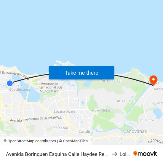 Avenida Borinquen Esquina Calle Haydee Rexach to Loiza map
