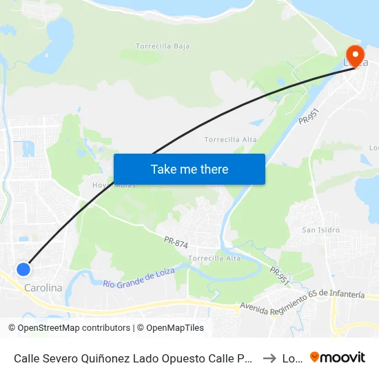 Calle Severo Quiñonez Lado Opuesto Calle Pablo Gonzalez to Loiza map