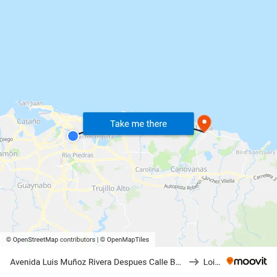 Avenida Luis Muñoz Rivera Despues Calle Bolivia to Loiza map