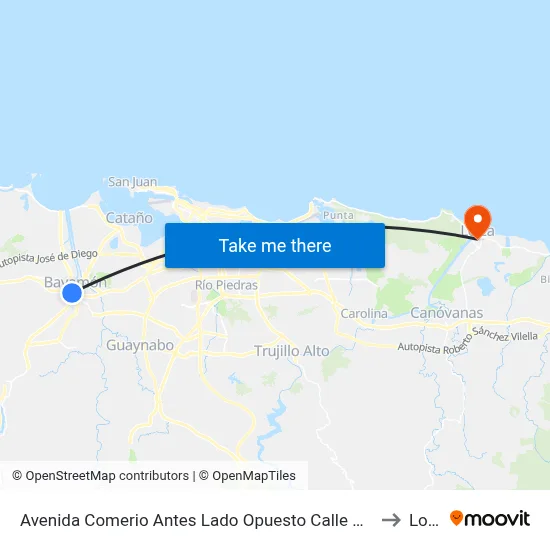 Avenida Comerio Antes Lado Opuesto Calle Manuel Rossi to Loiza map