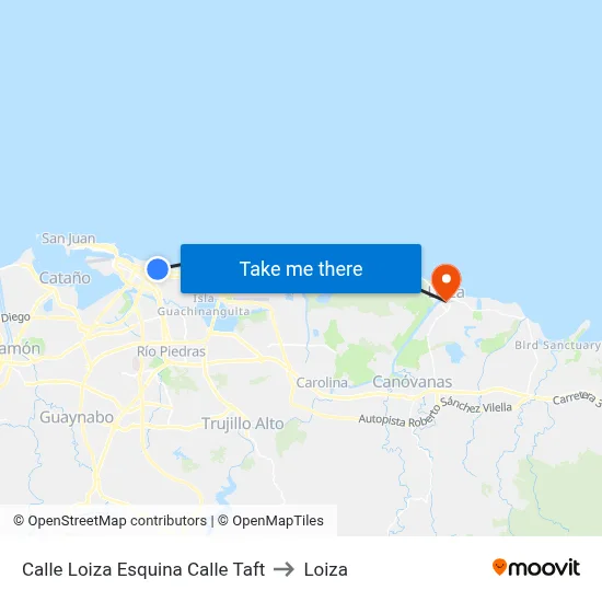 Calle Loiza Esquina Calle Taft to Loiza map