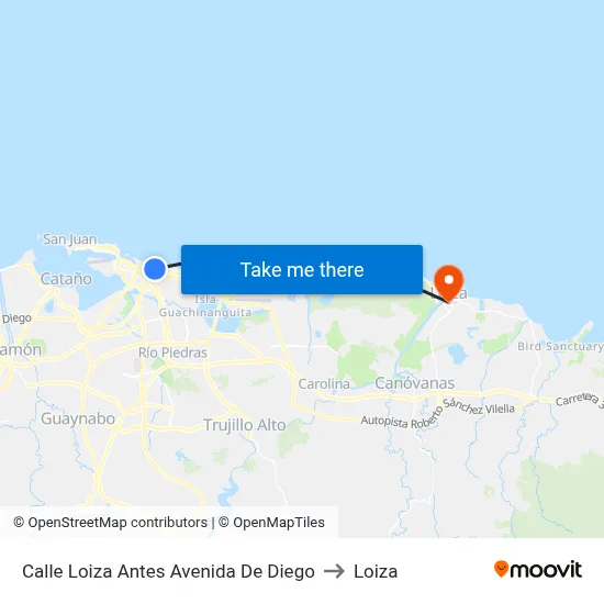 Calle Loiza Antes Avenida De Diego to Loiza map