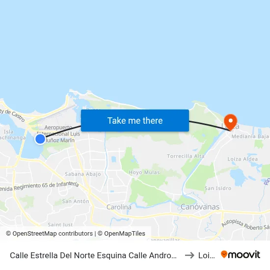 Calle Estrella Del Norte Esquina Calle Andromeda to Loiza map