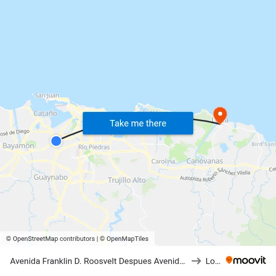 Avenida Franklin D. Roosvelt Despues Avenida San Patricio to Loiza map