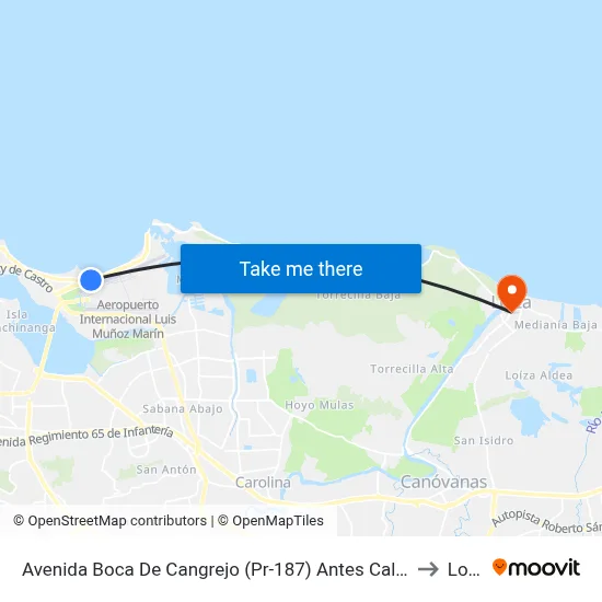 Avenida Boca De Cangrejo (Pr-187) Antes Calle Horizonte to Loiza map