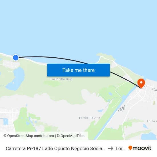 Carretera Pr-187 Lado Opusto Negocio Social Place to Loiza map