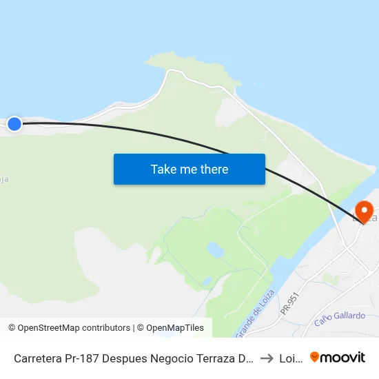 Carretera Pr-187 Despues Negocio Terraza Domitila to Loiza map