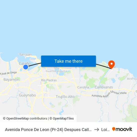 Avenida Ponce De Leon (Pr-24) Despues Callejon 154 to Loiza map