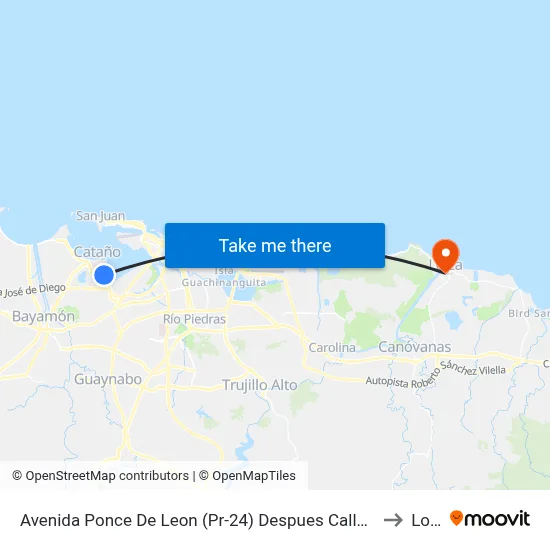 Avenida Ponce De Leon (Pr-24) Despues Calle Ramos Antonini to Loiza map
