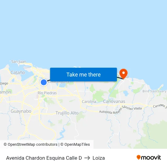 Avenida Chardon Esquina Calle D to Loiza map