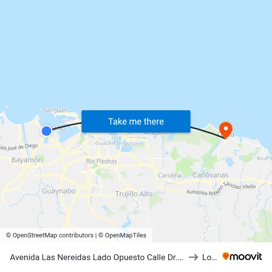 Avenida Las Nereidas Lado Opuesto Calle Dr. Ease Ocean to Loiza map