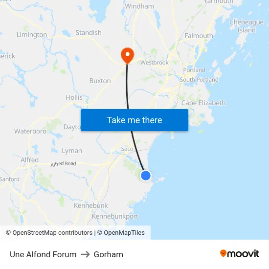 Une Alfond Forum to Gorham map