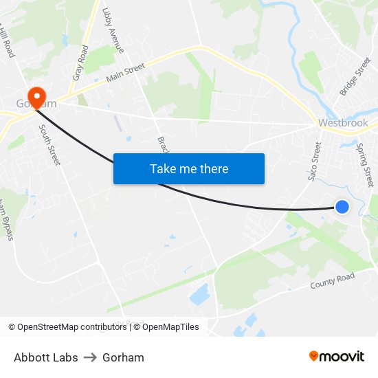 Abbott Labs to Gorham map