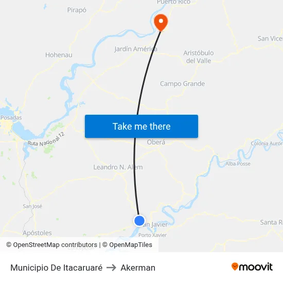 Municipio De Itacaruaré to Akerman map