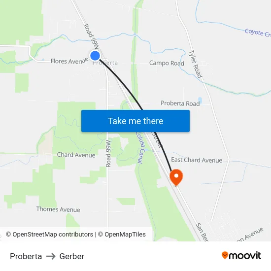 Proberta to Gerber map