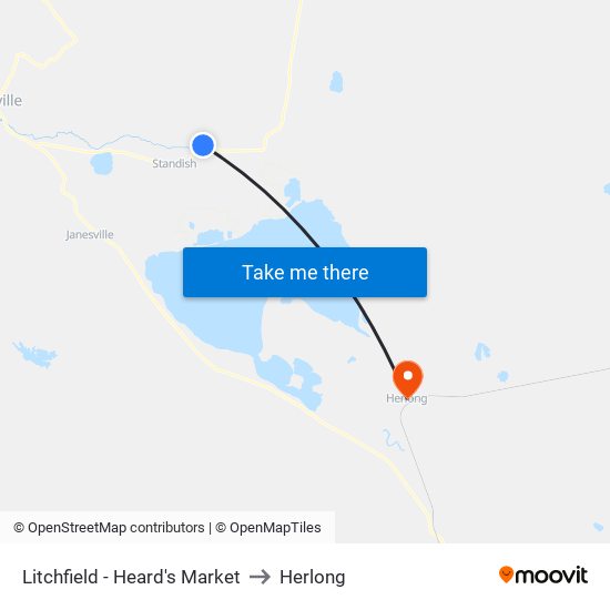 Litchfield - Heard's Market to Herlong map