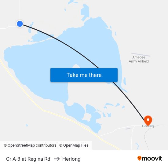 Cr A-3 at Regina Rd. to Herlong map