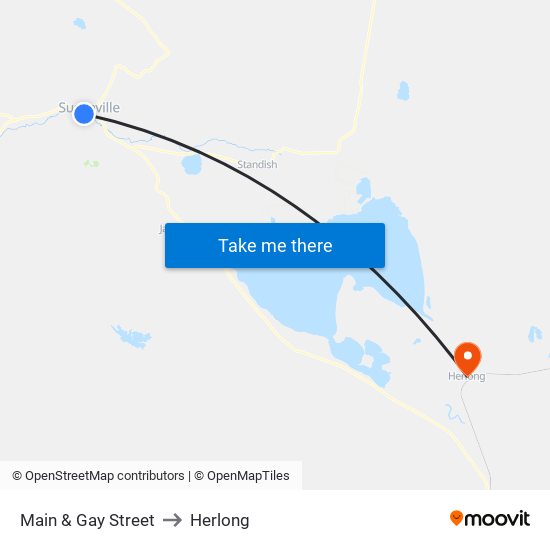 Main & Gay Street to Herlong map