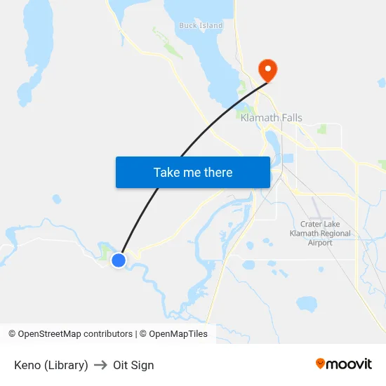 Keno (Library) to Oit Sign map