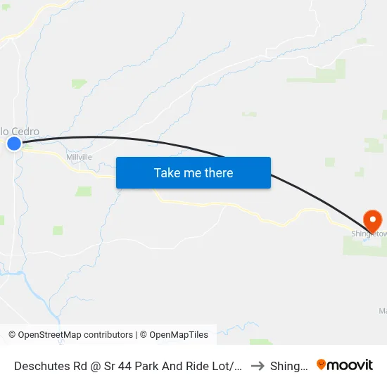 Deschutes Rd @ Sr 44 Park And Ride Lot/Across From Holiday Market to Shingletown map