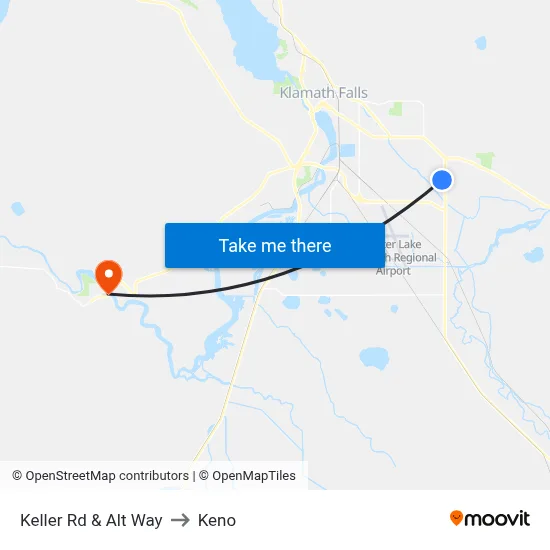 Keller Rd & Alt Way to Keno map