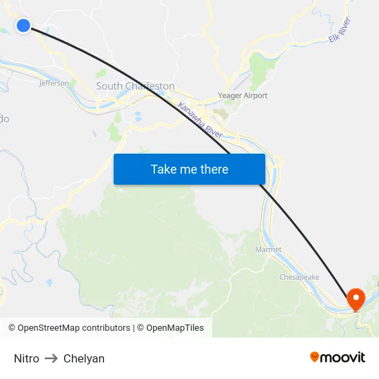 Nitro to Chelyan map