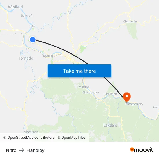 Nitro to Handley map