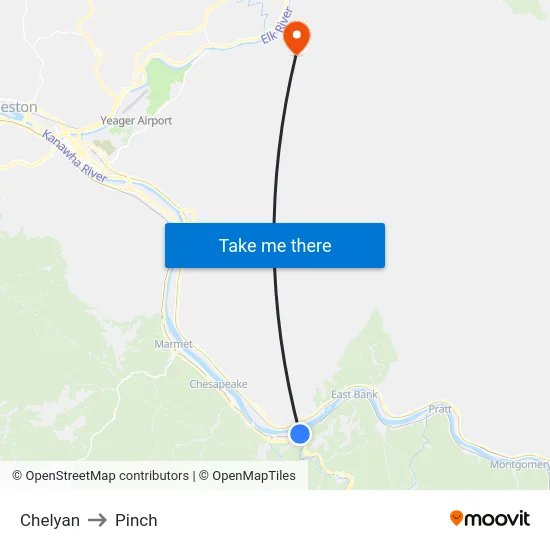 Chelyan to Pinch map