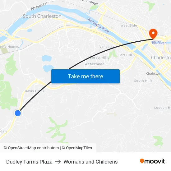 Dudley Farms Plaza to Womans and Childrens map