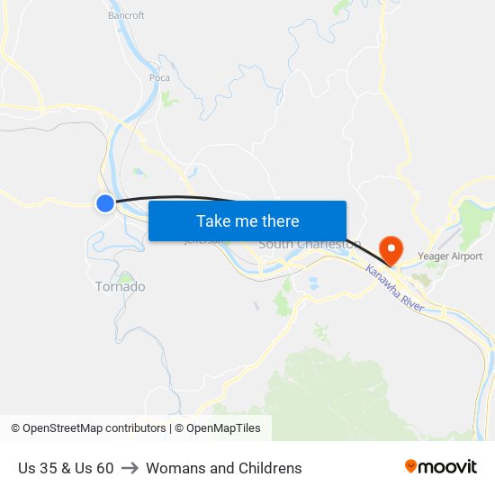 Us 35 & Us 60 to Womans and Childrens map