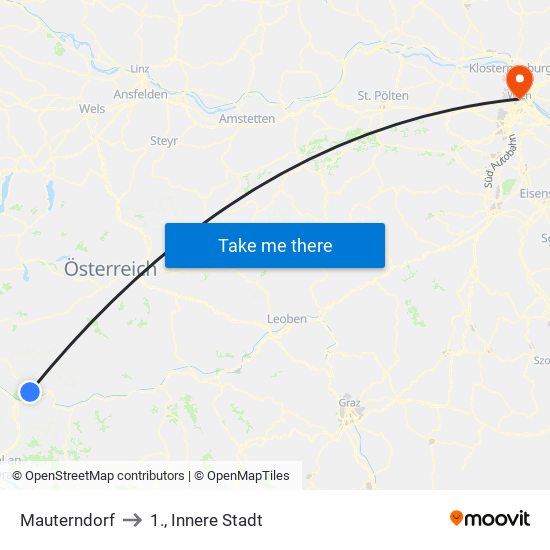 Mauterndorf to 1., Innere Stadt map
