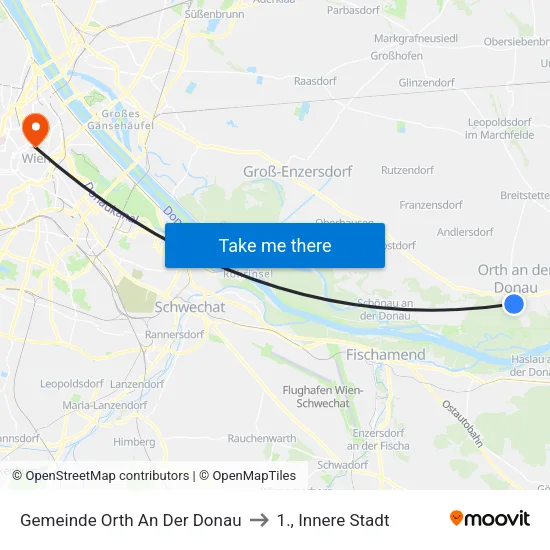 Gemeinde Orth An Der Donau to 1., Innere Stadt map