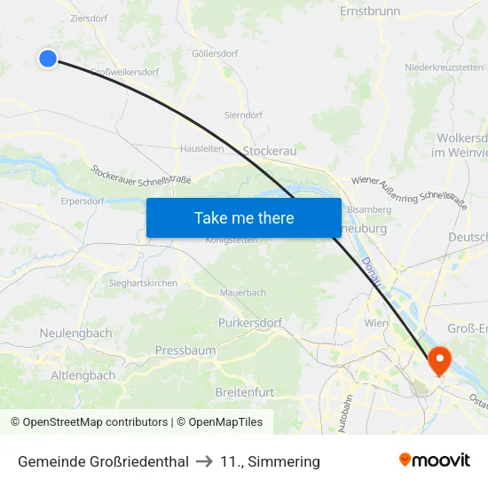 Gemeinde Großriedenthal to 11., Simmering map