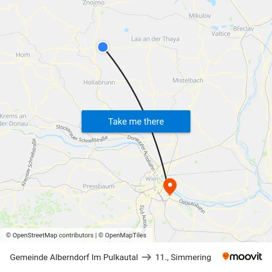 Gemeinde Alberndorf Im Pulkautal to 11., Simmering map
