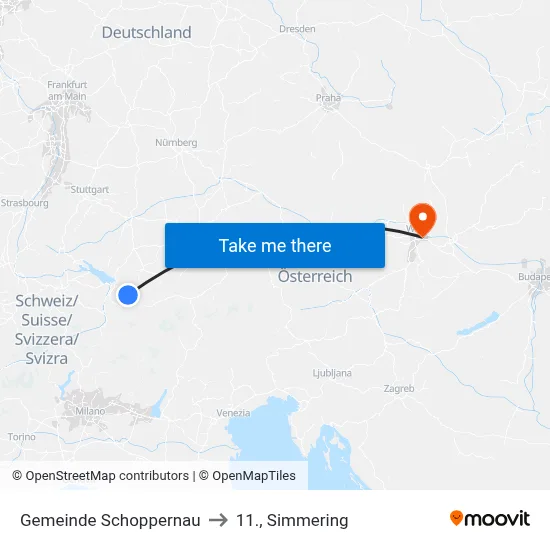 Gemeinde Schoppernau to 11., Simmering map