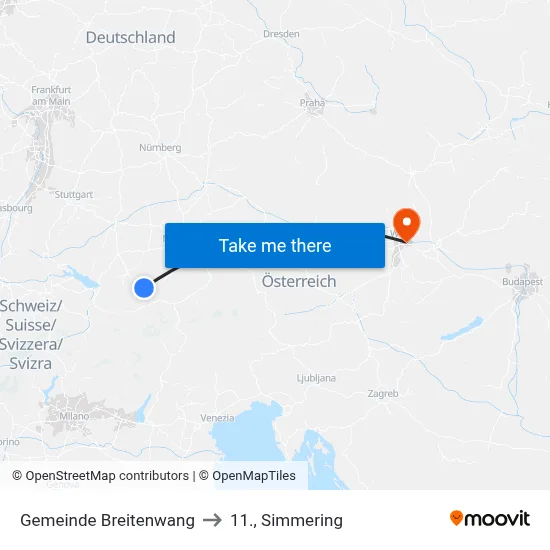 Gemeinde Breitenwang to 11., Simmering map