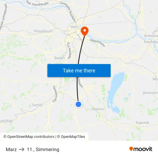 Marz to 11., Simmering map