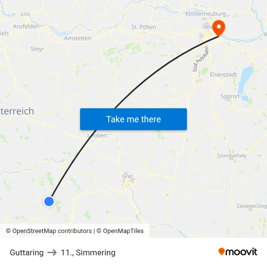Guttaring to 11., Simmering map
