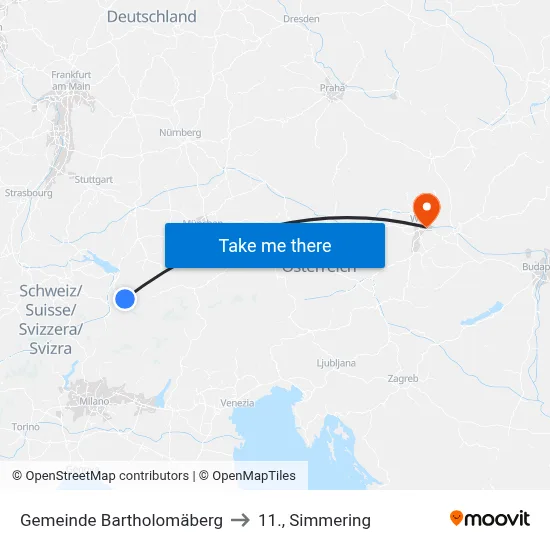 Gemeinde Bartholomäberg to 11., Simmering map